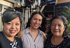 Dr. Abby Hamilton, Jenny Cheng Holcombe, and Mariben Andersen